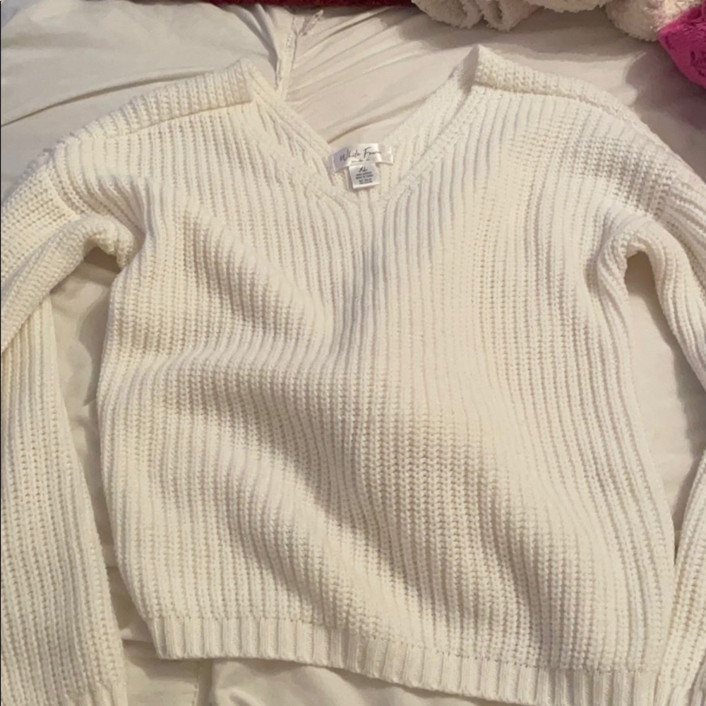 really cute tie back sweater